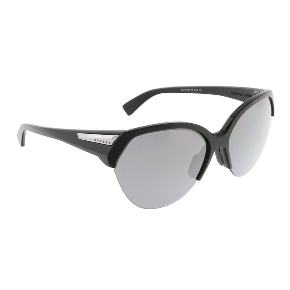 Oakley 0OO9447 944704 Trailing Point Black Round Semi Rimless Sunglasses - Picture 3 of 4